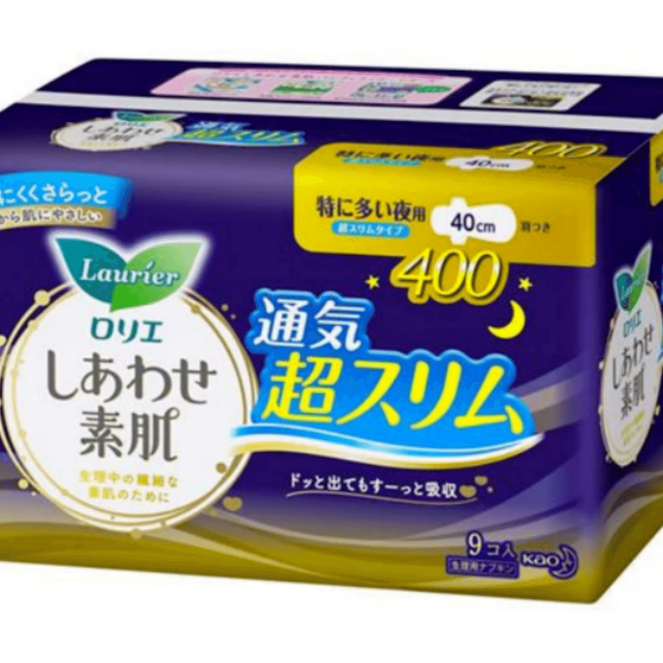 Kao Laurier Sanitary Pads, 40 cm, 9 Pieces, Ultra-Thin 1 count