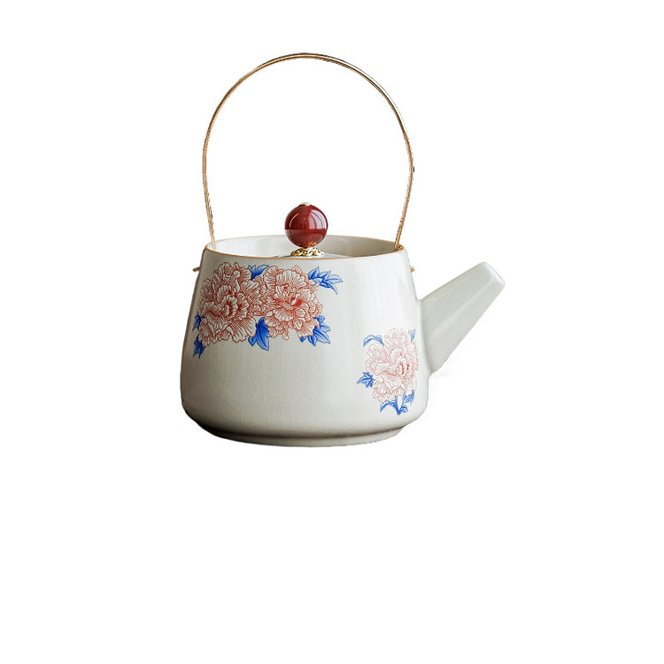 一品仟堂 汝窑提梁壶  11*12厘米 1 盒