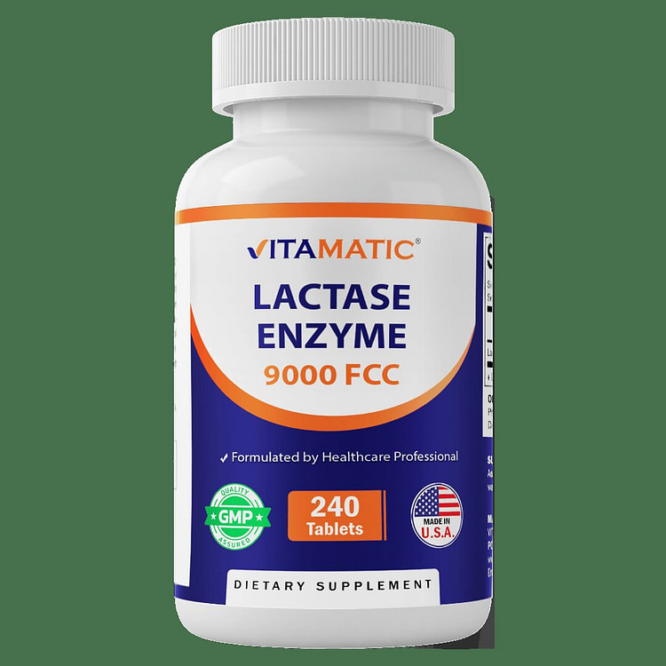 Lactase Enzyme 9000 FCC - 240 Tablets
