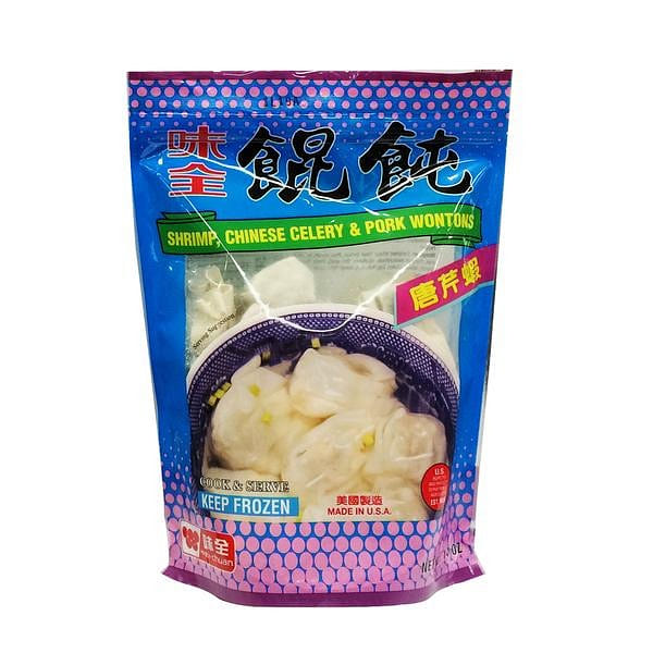 味全 唐芹蝦餛飩 冷凍 14 盎司