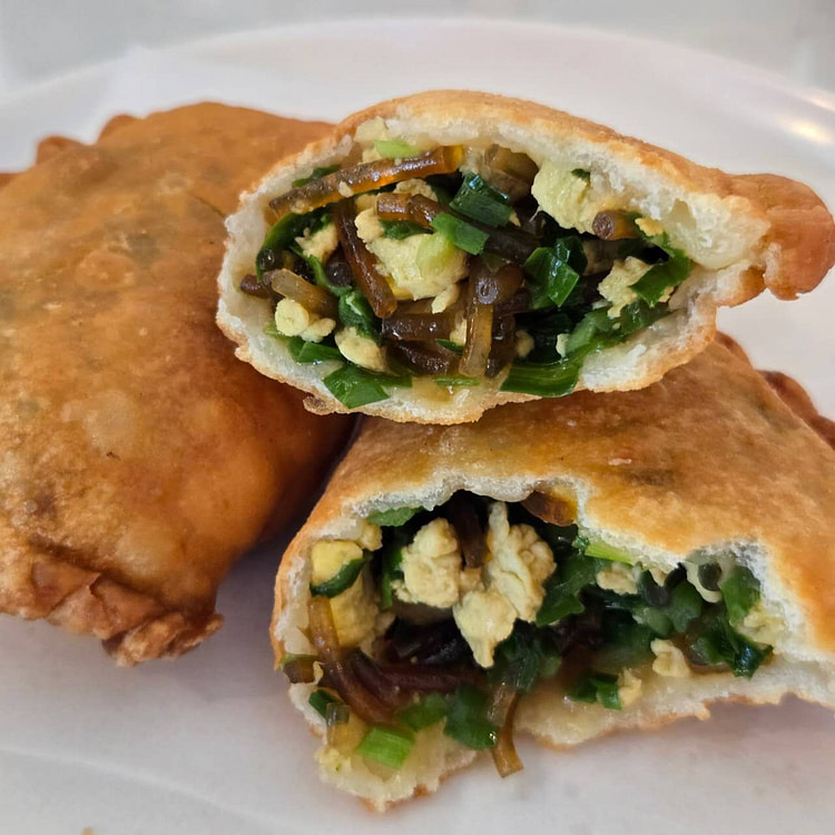 纯手工 韭菜盒子 2个 1 份