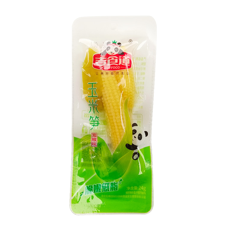 吉食道低脂泡椒味玉米笋24g*10袋