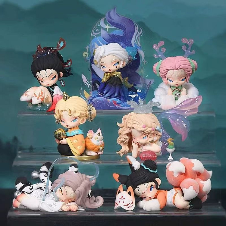 浮游山海系列 盲盒摆件 手办玩具 儿童礼物