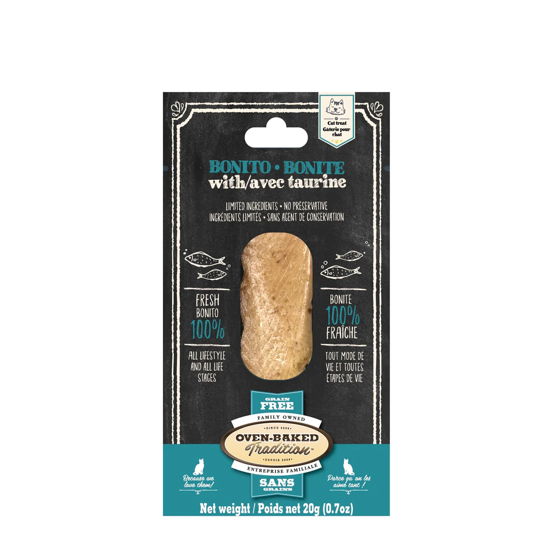 OvenBaked Traditions Cat Treats Bonito & Taurine Fillet Weee!