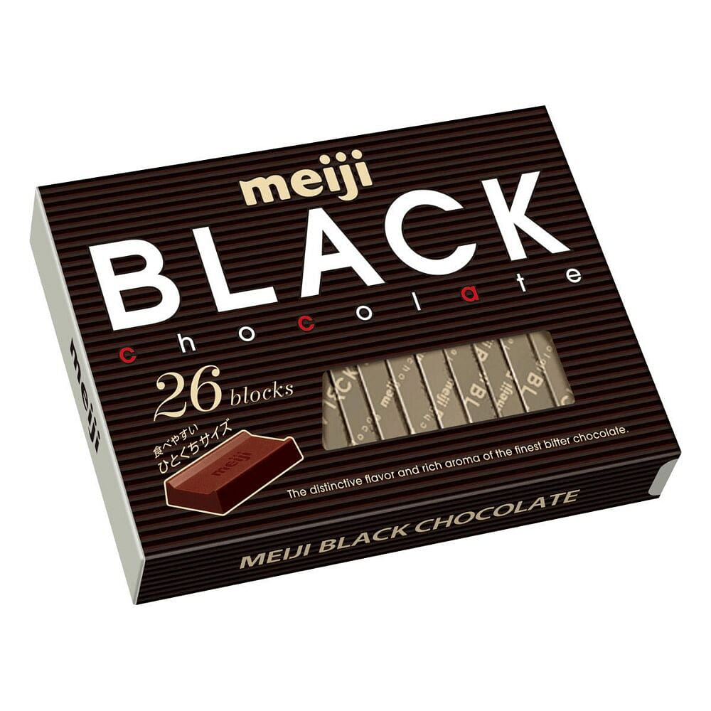 Meiji BLACK chocolate 26 piece blocks 1 each
