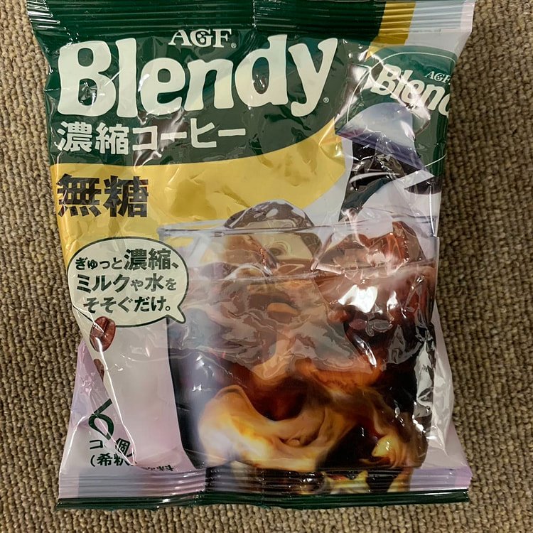 Blendy冷热水速溶冰胶囊咖啡液浓缩布兰迪草莓可可味浓浆无蔗糖6粒