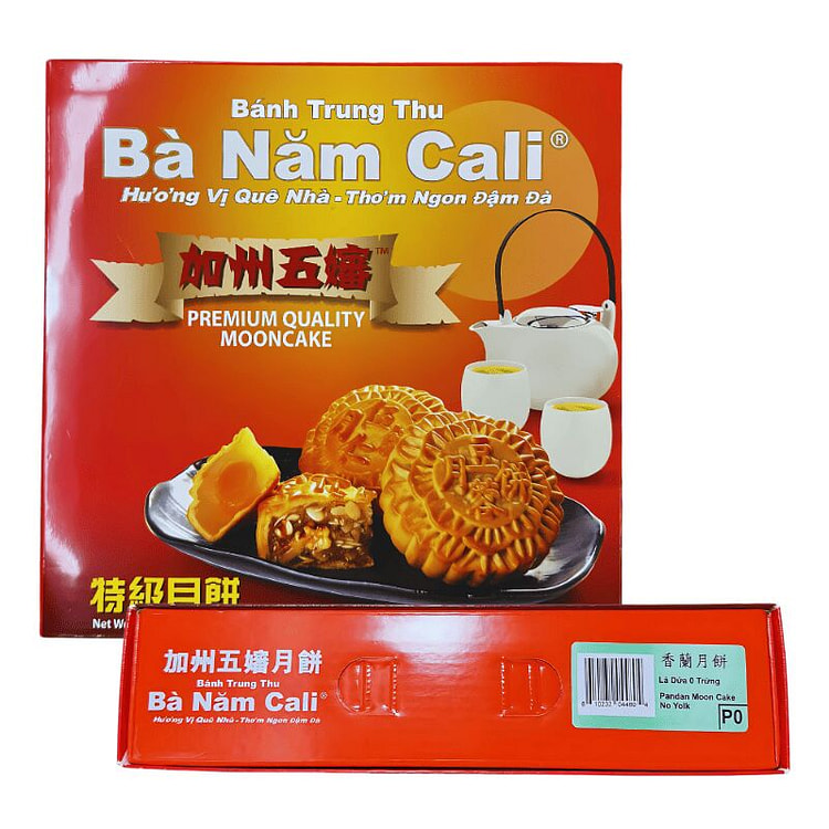 Ba Nam Cali Mooncake Pandan 0 Yolk 25.40 oz
