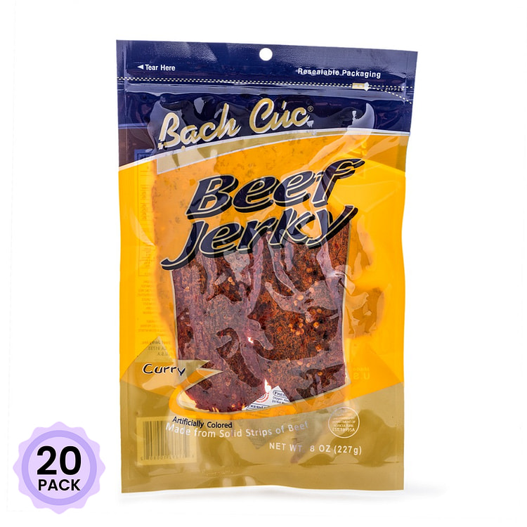 Bach Cuc 咖喱味牛肉干 227 克*20 包