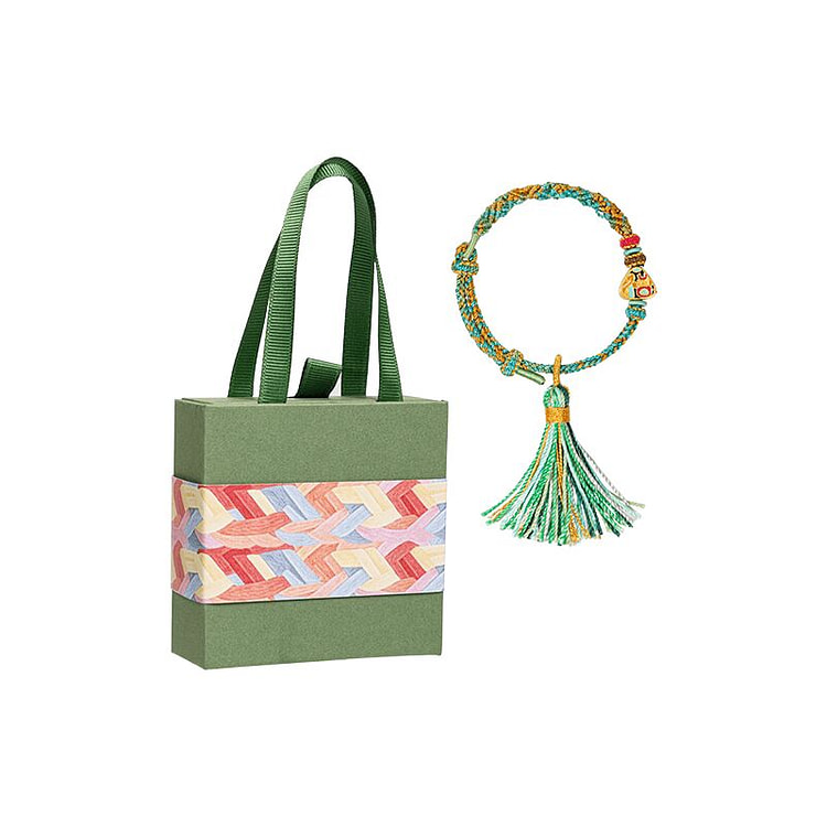 Loong Boat Festival Colorful Rope Green Shadow20cm 1 box