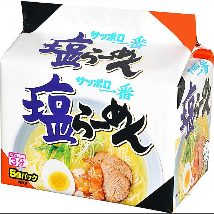 札幌一番盐味拉面5包(100g*5)