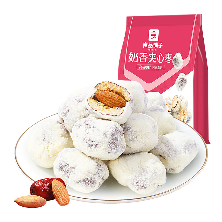 良品铺子奶香夹心枣100g/袋