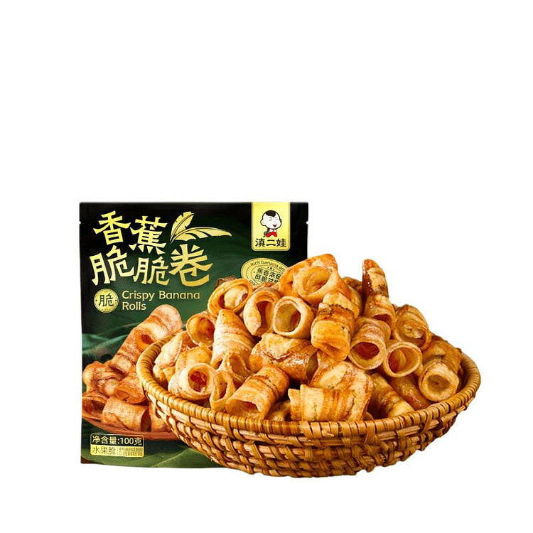 滇二娃香蕉脆脆卷100克*1袋零食小吃 100 克