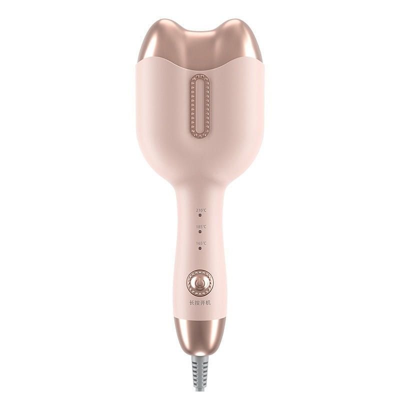 110V Lazy Manicure Hairdresser Curling Iron Egg Curl Clipper Pink 1 each