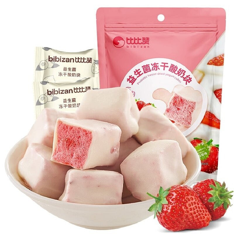 Bibi Zan Probiotic Freeze-Dried Yogurt Cubes Straw 40 g