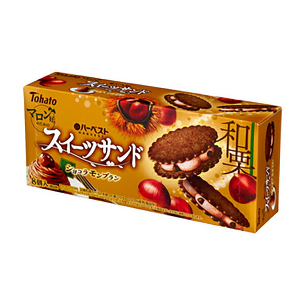 桃哈多 巧克力 蒙布朗 夹心饼干 8个 1 份