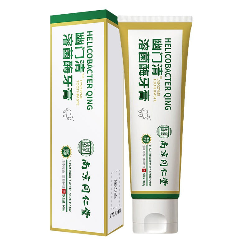 【南京同仁堂】溶菌酶牙膏 洁净亮白健齿 护牙温和护理 100g/支 100 克