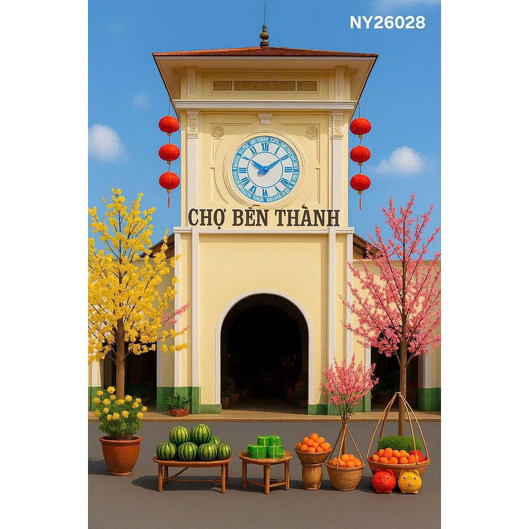 Backdrop NY26028 Large 3m x 2.3m (10ft x 7.5ft) 1 each