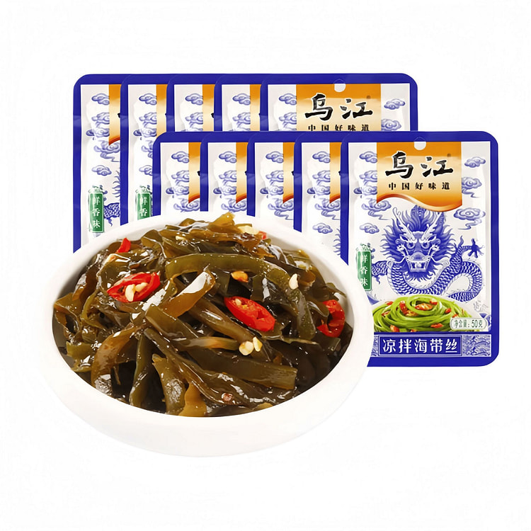 乌江 鲜香味海带丝即食海味小吃 50g*10袋 500 克