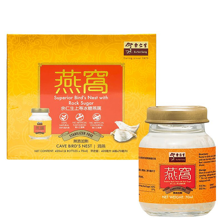 余仁生 上等冰糖燕窩 6瓶x70ml 6 份