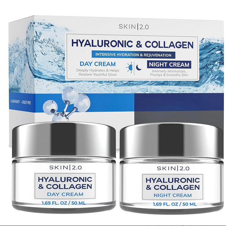 Skin 2.0 Day/Night Moisturizer Anti-Aging Cream 2 pack