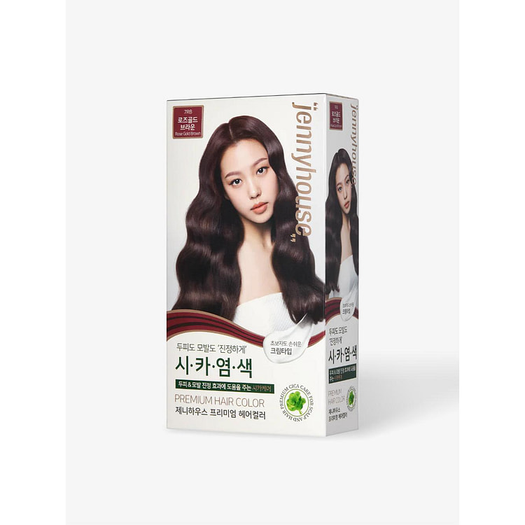 珍妮之家 7RB 玫瑰金棕色高级染发剂 120克 1 份