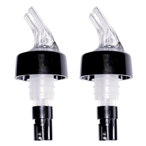 True Ace Measured Liquor Pour Spout – 1oz Pourer – Fits Standard Liquor Bottles – Automatic Measuring Liquor Pourer Bar Accessory – Plastic Set of 2 2 count