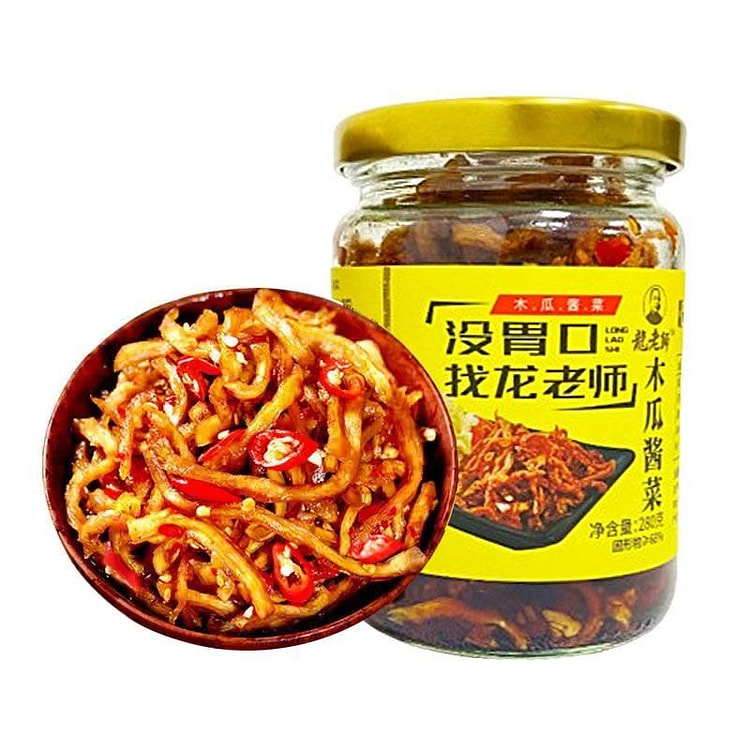 龙老师木瓜丝木瓜脆香辣味酱菜下饭菜280g*1瓶 280 克