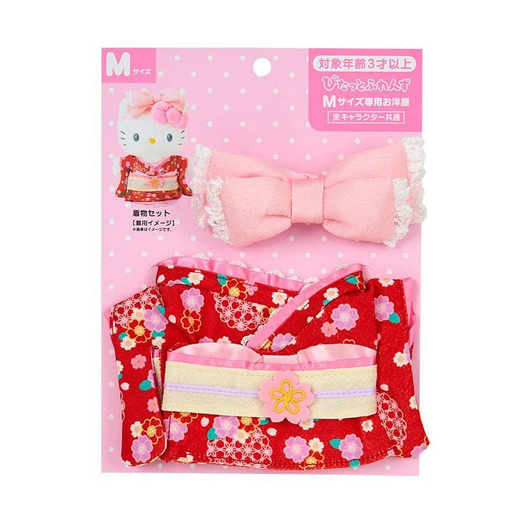 Sanrio Original Dress-up Clothes (M) - Pitatto Friends Kimono Set Hello Kit