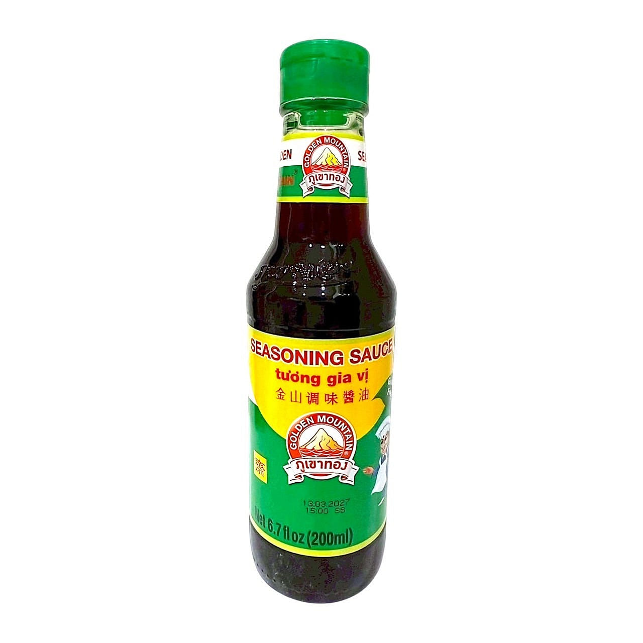 Golden Mountain Soy Sauce Green Cap (Glueten Free) 6.7 fl.oz