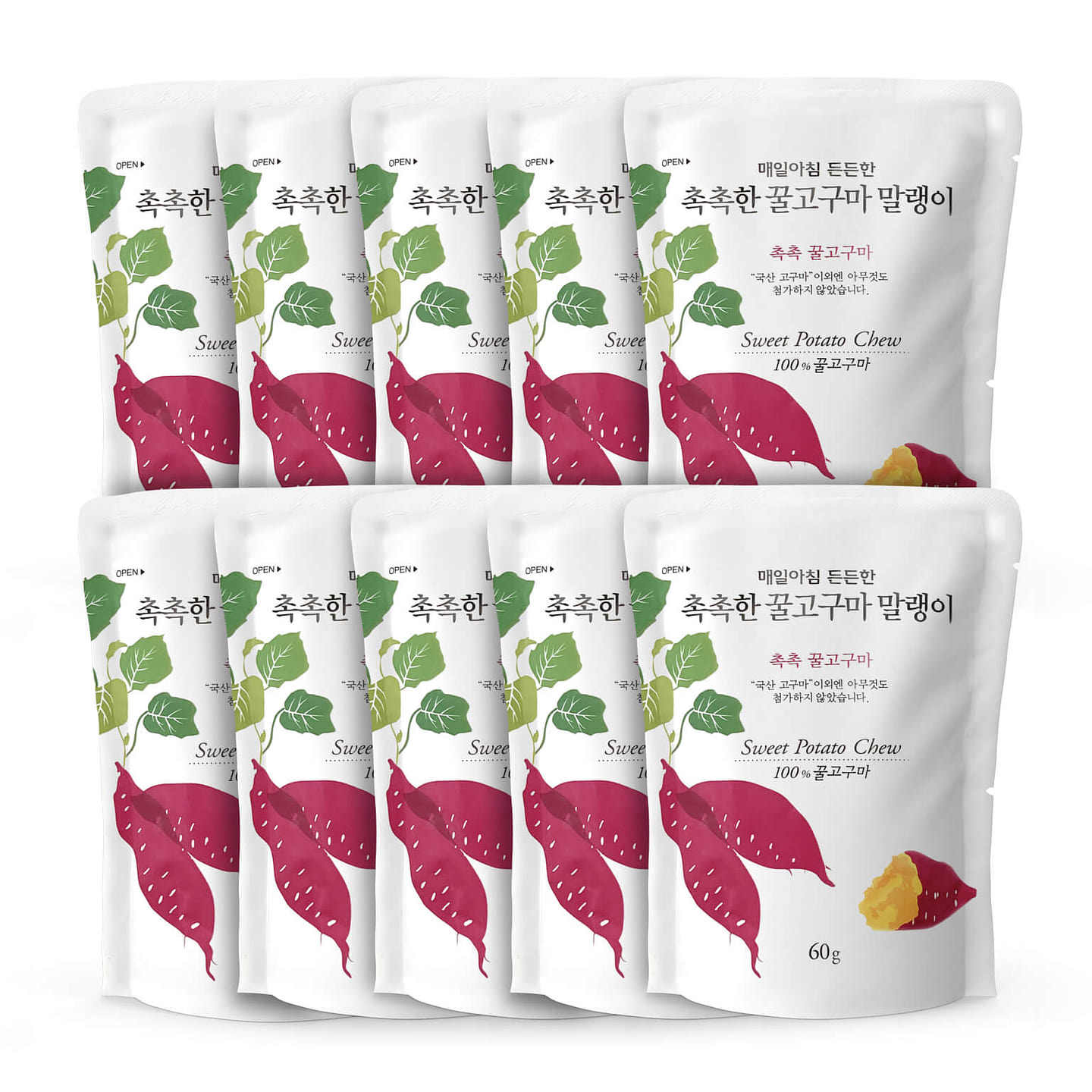 Hanwool Chewy Dried Sweet Potato (Pack of 10) 600 g