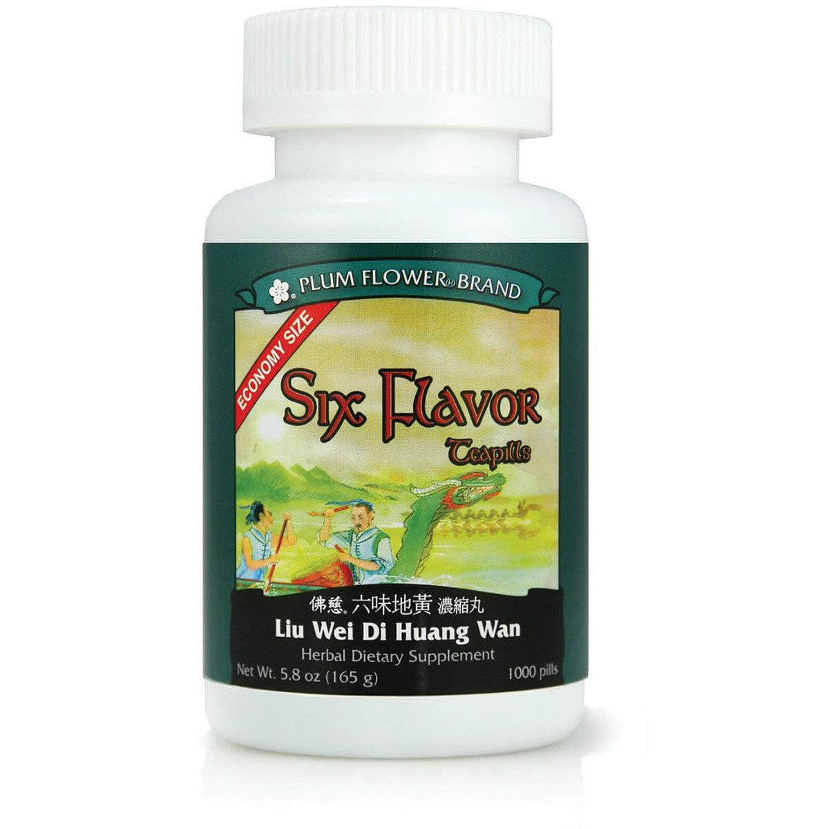 Six Flavor Teapills- economy size Liu Wei Di Huang Wan 1 each