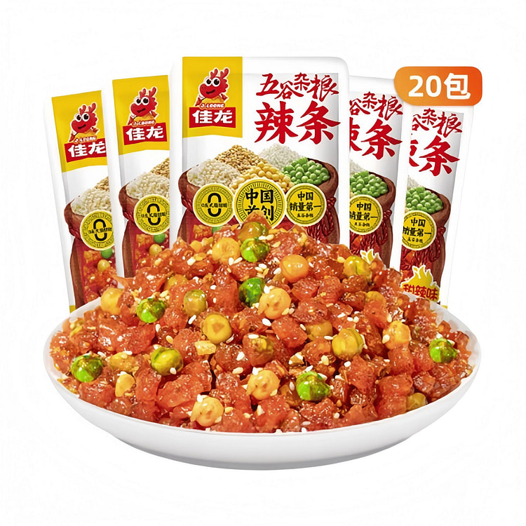 佳龙 五谷杂粮辣条儿时经典大面筋 16g*20包 320 克