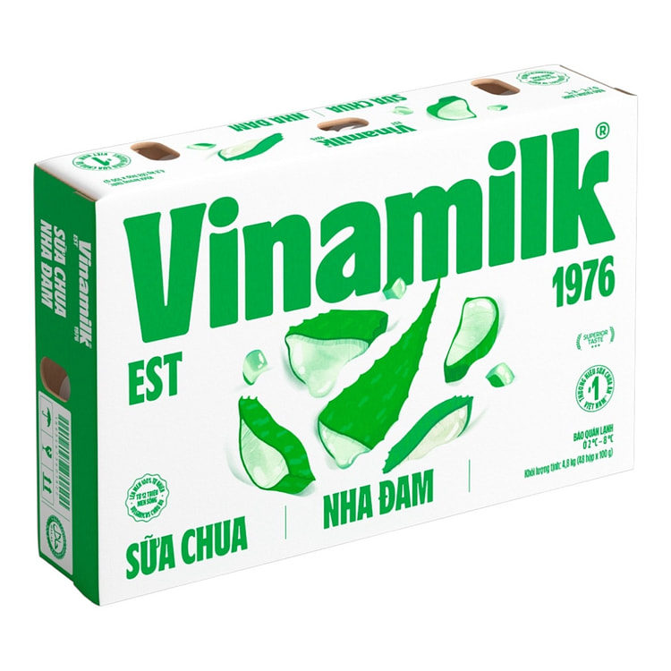 Sữa Chua Vinamilk Nha Đam  1 lóc 48 hộp x 100gr/ 1 hộp DATE MAY 10, 2025