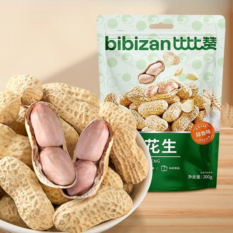 比比赞蒜香带壳花生200g*2袋 400 克