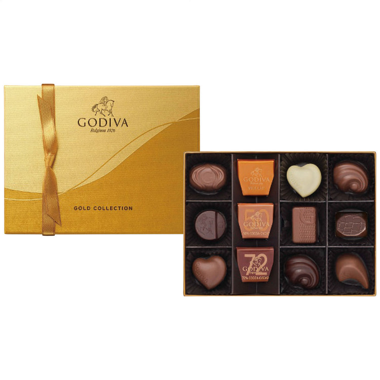 Godiva 经典黄金系列巧克力礼盒 12粒入