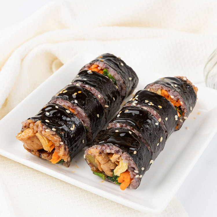 Teriyaki Chicken Black Rice Kimbap