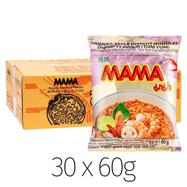 【妈妈】冬阴功虾面 60 克*30 包