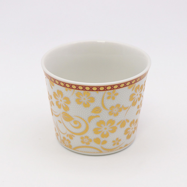 Kutani Ware Cup 4.5 oz  - White Dots 1 each