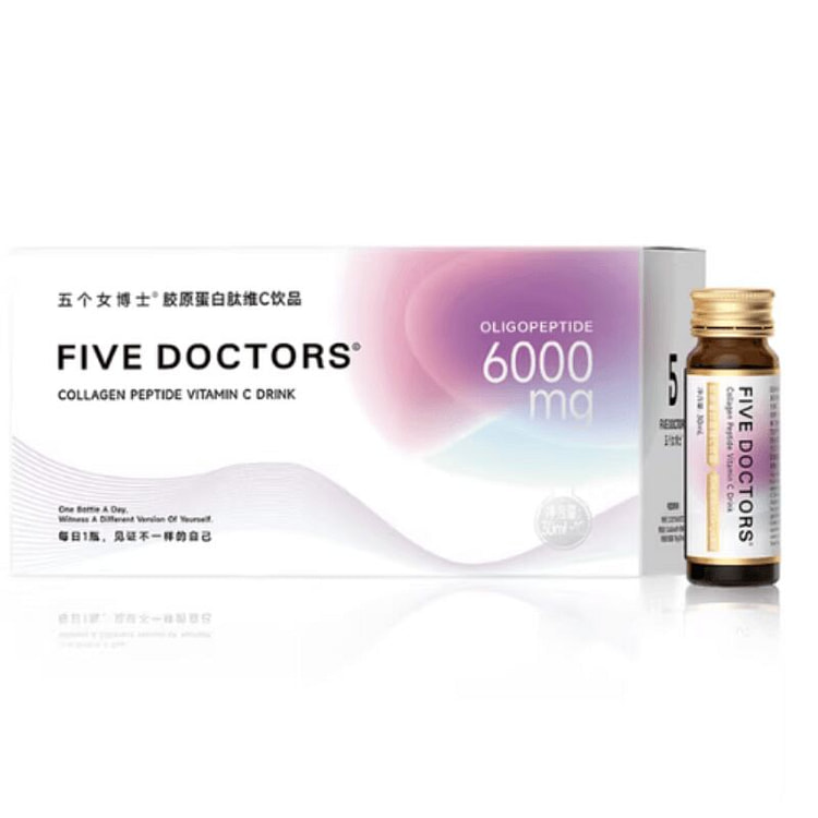 五个女博士胶原蛋白肽维C饮品 10瓶 1 盒