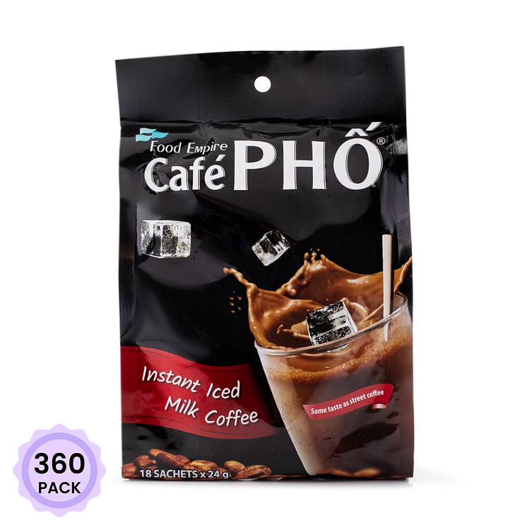 Cafe Pho Brand Instant Iced Milk Coffee 0.84 oz*360 pack