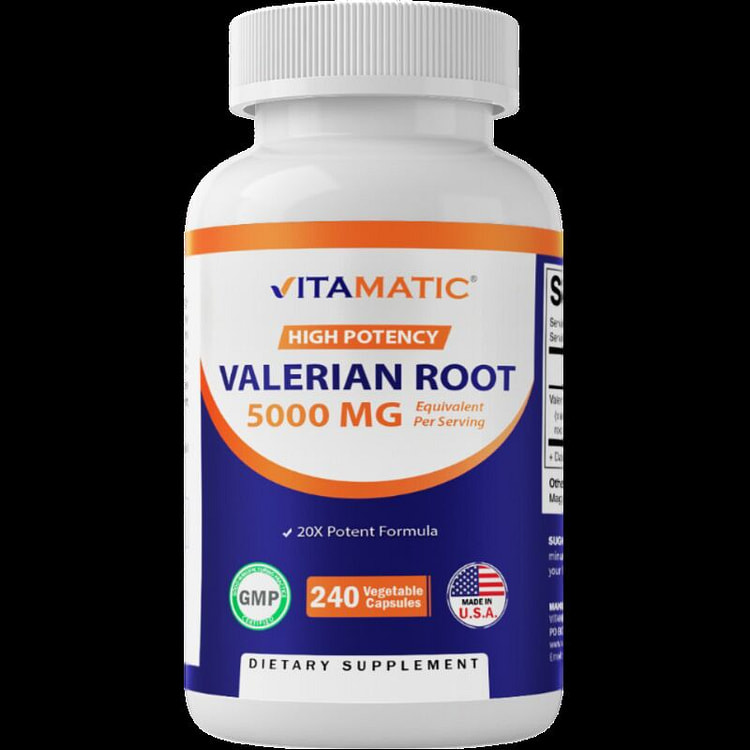 Valerian Root 5000 mg Equivalent - 240 Capsules