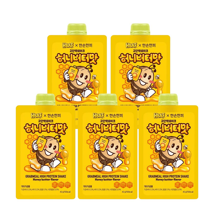 Protein Meal Replacement Shake Honey Butter Flavor 5 pack
