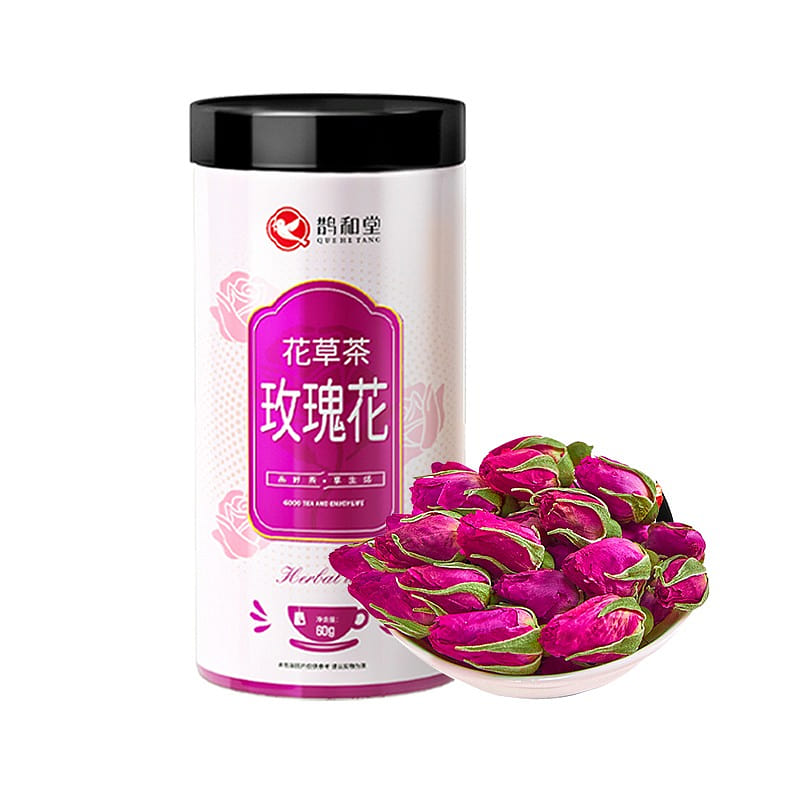 鹊和堂 玫瑰花茶玫瑰花鲜花 美容养颜调理气血抗衰老 60 克