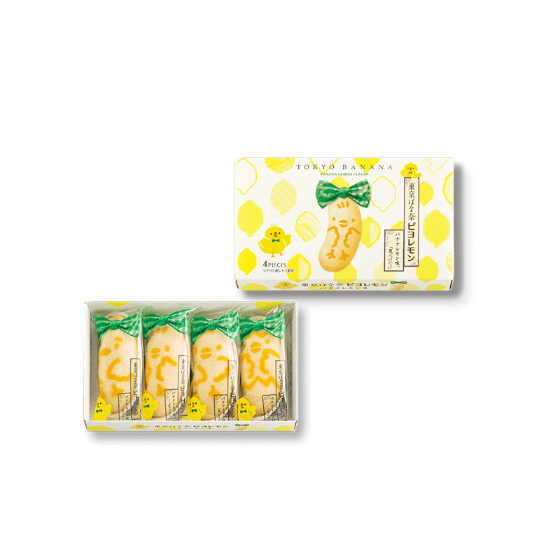 東京ばな奈ピヨレモン バナナレモン味、「見ぃつけたっ」4個入 - Weee!