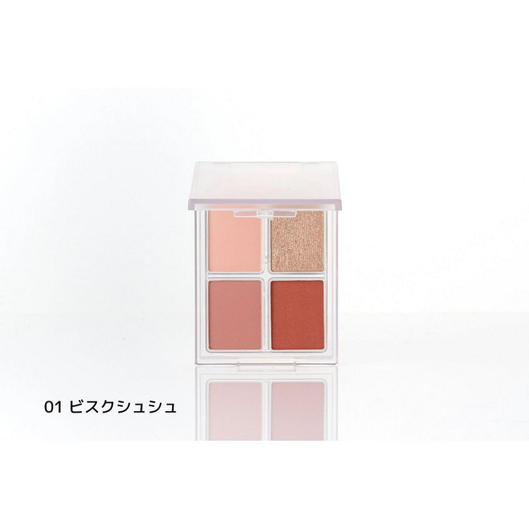 4色アイシャドウパレット01 ビスクシュシュ 1 個