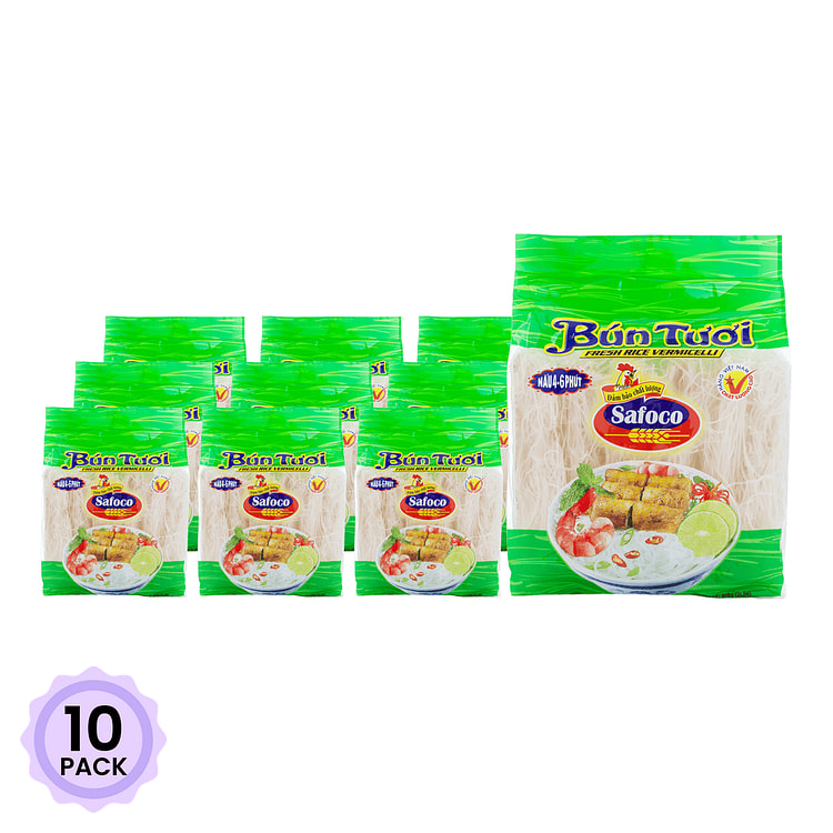 Bún Tươi Safoco 2 lb*10 pack