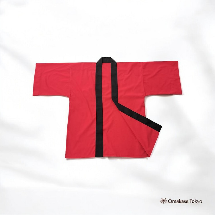 Noboriya Kobo Solid Happi Coat-Red 400 g