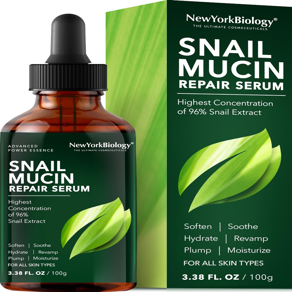 96% Korean Snail Mucin Serum for Face 3.38 Fl. oz 100 ml Facial Skin Care Snail 1 phần