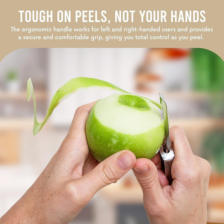 MA&DE Vegetable & Fruit Peeler - Easy Comfort Grip, Made In Korea, Potato Peeler, Set Includes 1 Peeler