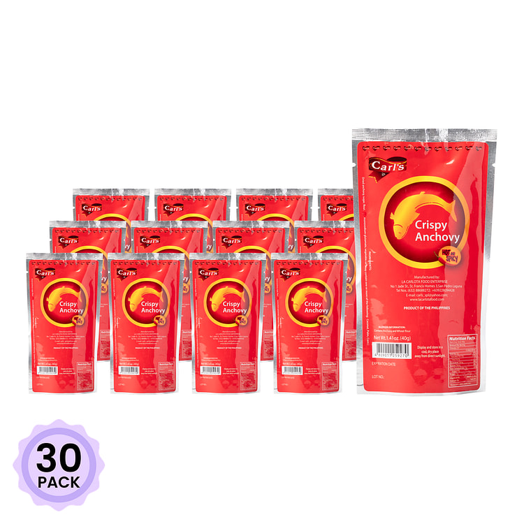 Carl's 香脆凤尾鱼 香辣味 40 克*30 包